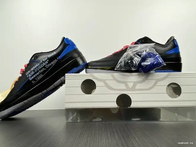 Chep Onekick 2 Black Retro Low Blue Jordan SP DJ4375-004 Off-White 0517